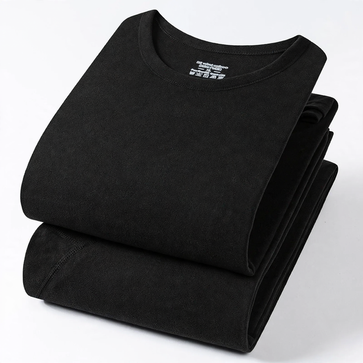 Men's Thermal Underwear Set, Lined, Round Neck