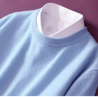 Men's pullover, round neck, loose fit