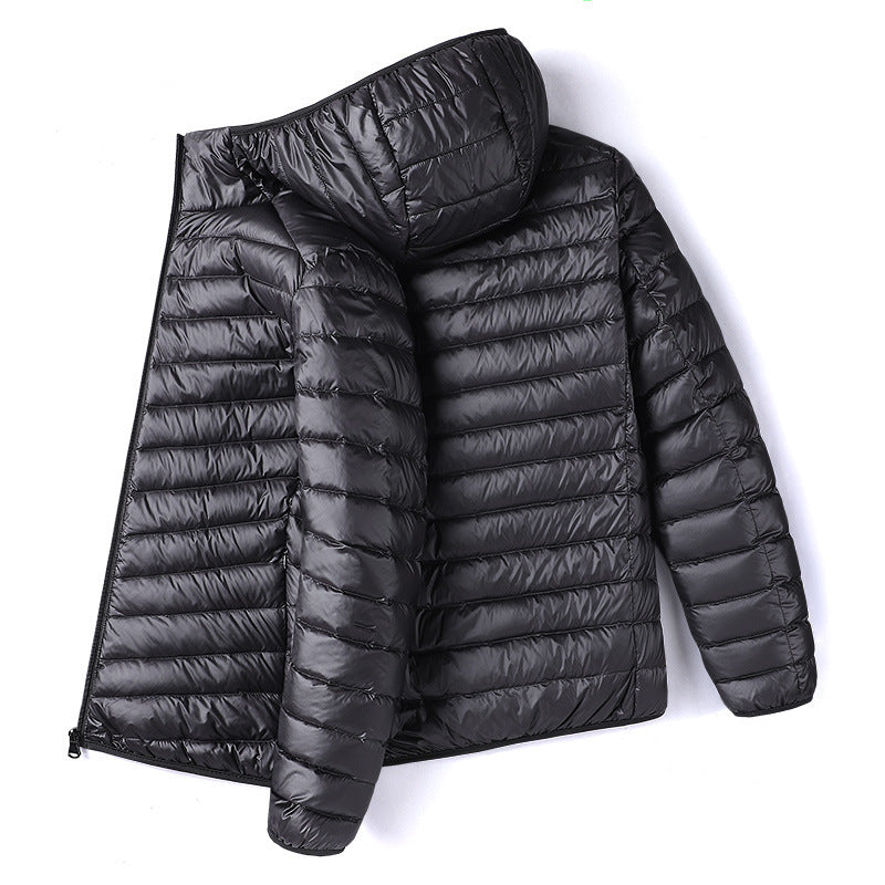 Men's quilted jacket, lightweight, short, padded