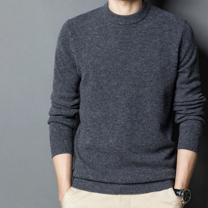 Men's Wool Sweater, Crew Neck, Thick, Plus Sizes