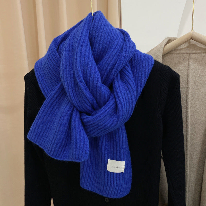 Warmer knitted scarf for women, versatile and fashionable