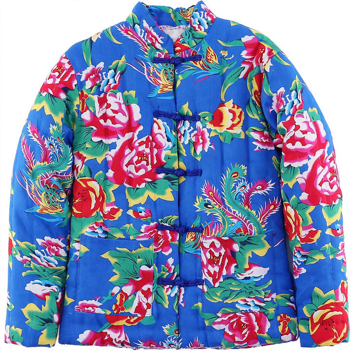 Ladies winter jacket, ethnic style, padded