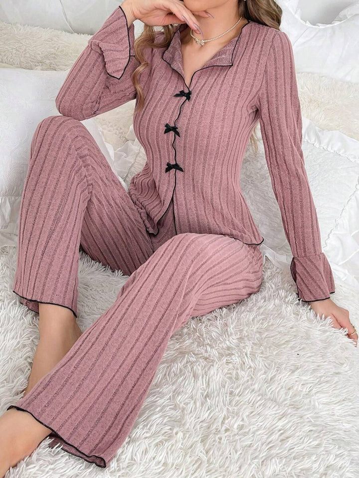 Women's loungewear set, two-piece, stylish and warm