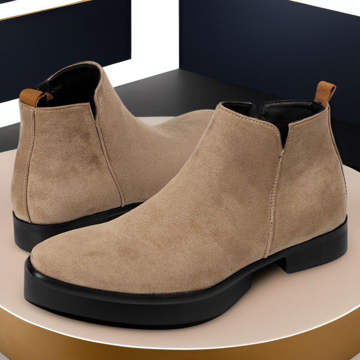 Men's Chelsea Boots with Side Zipper