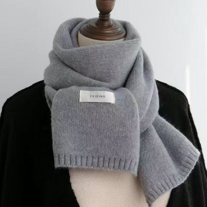 Soft knitted scarf, warming and versatile
