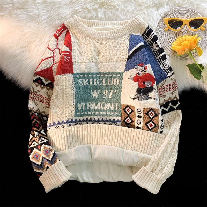 Warmer Winter Knit Sweater for Men, Christmas Design