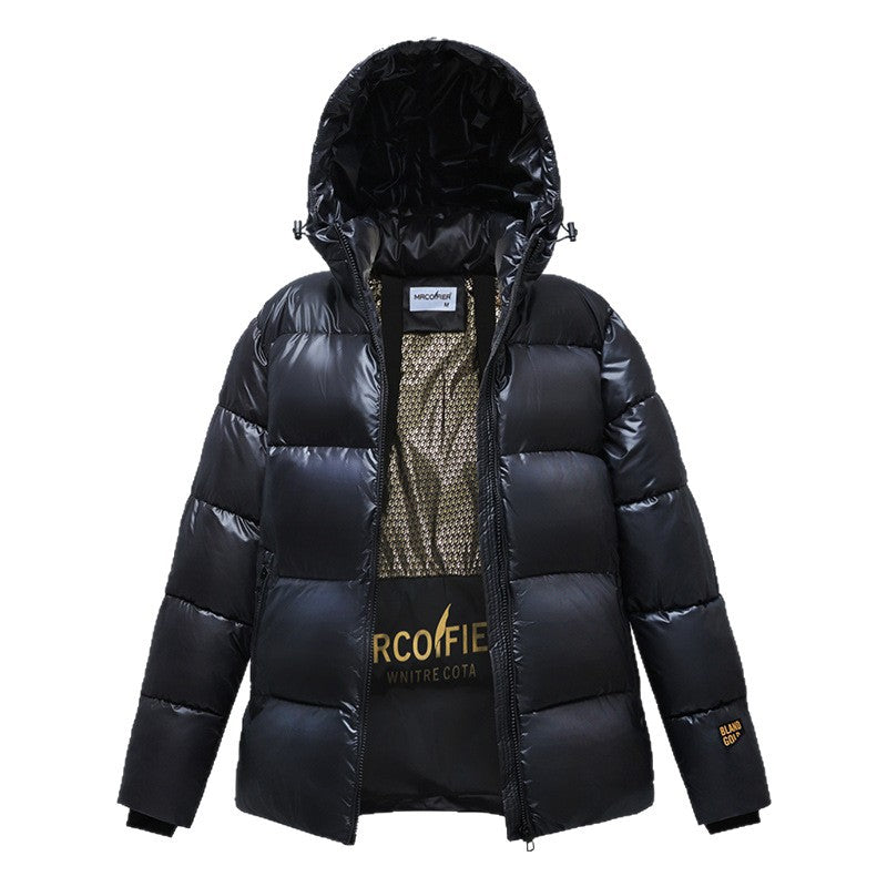 Unisex winter jacket with hood, padded