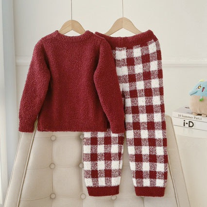 Family Pajama Set, festive bear design