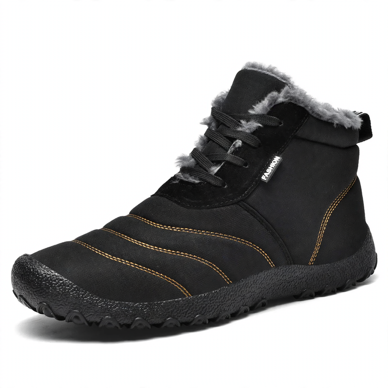 Men's winter boots, lined, slip-on