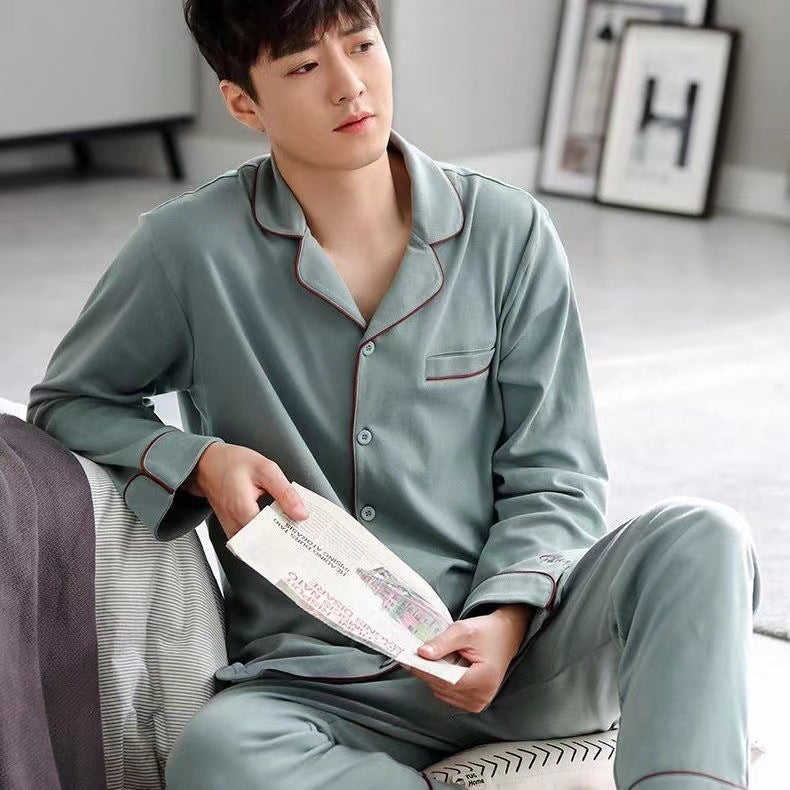 Men's pajamas made of 100% cotton, plus sizes