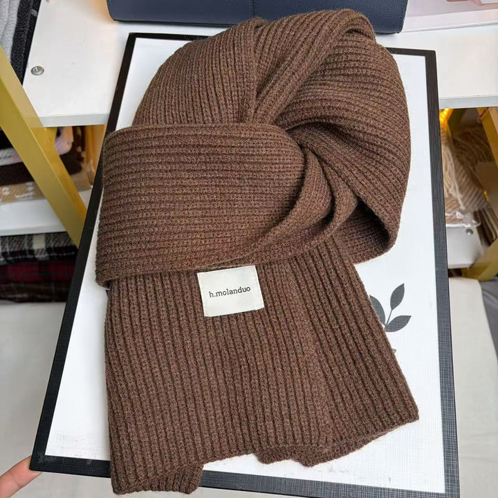 Knitted scarf, 20x160 cm, for autumn and winter