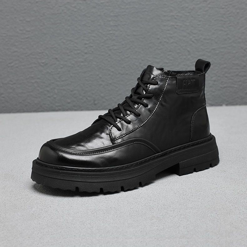 Men's Martin boots, lined, platform sole