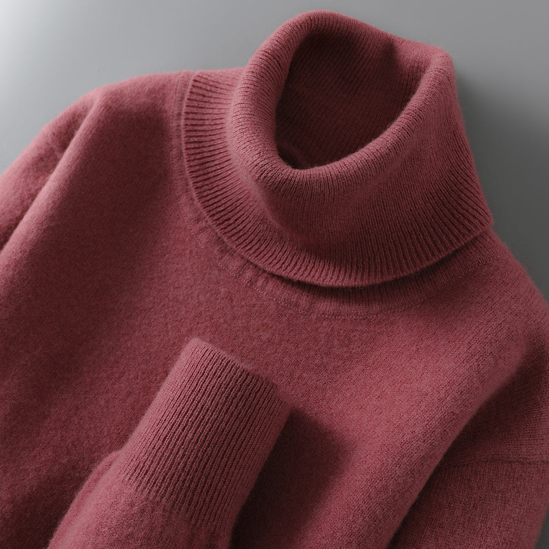 Men's Wool Sweater, 100% Wool, Stand Collar, Business Style