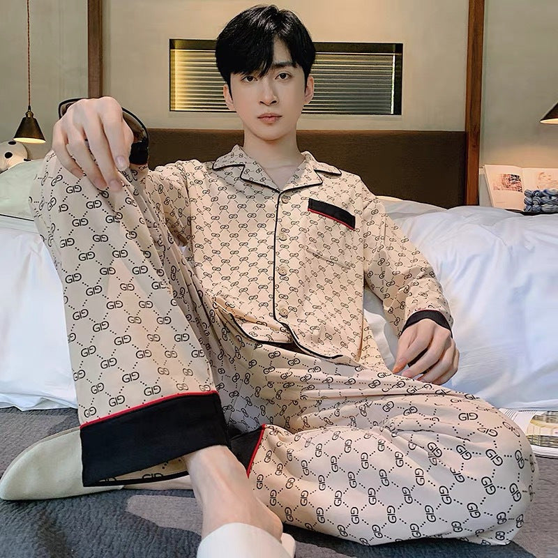 Men's Pajama Set, Cotton, Long Sleeve