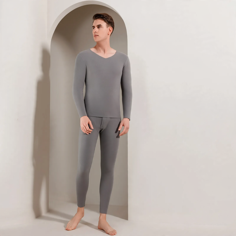 Thermal underwear set for couples, padded, seamless