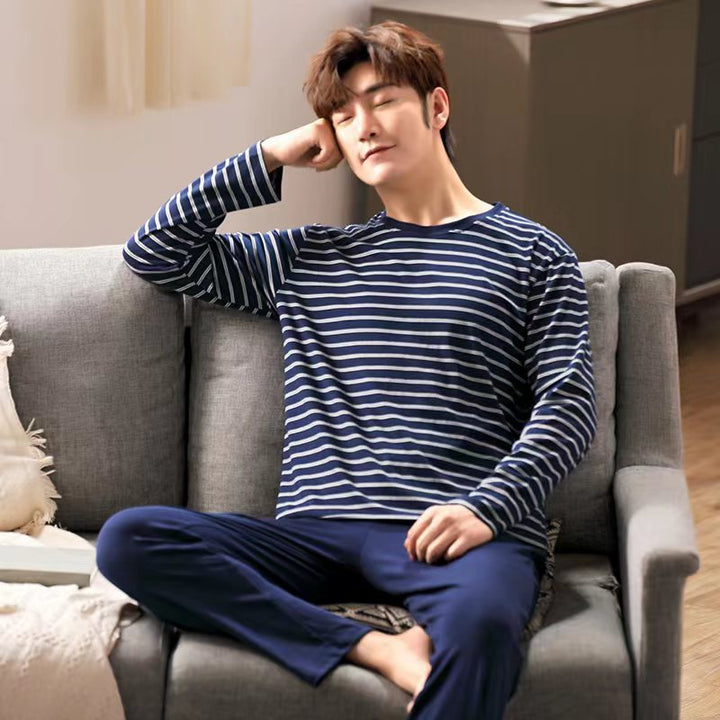 Men's Pajama Set, long-sleeved, lightweight and comfortable