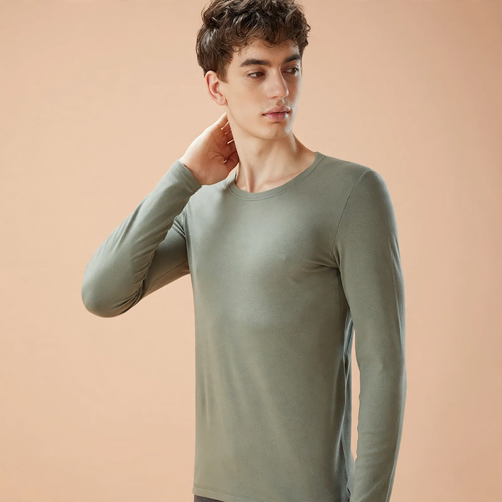 Thermo underwear set for men, round neck