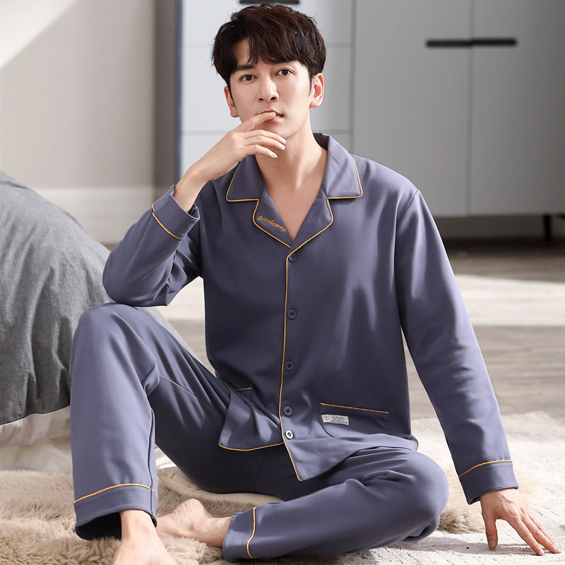 Men's Pajama Set, Cotton, Long Sleeve, Various Sizes