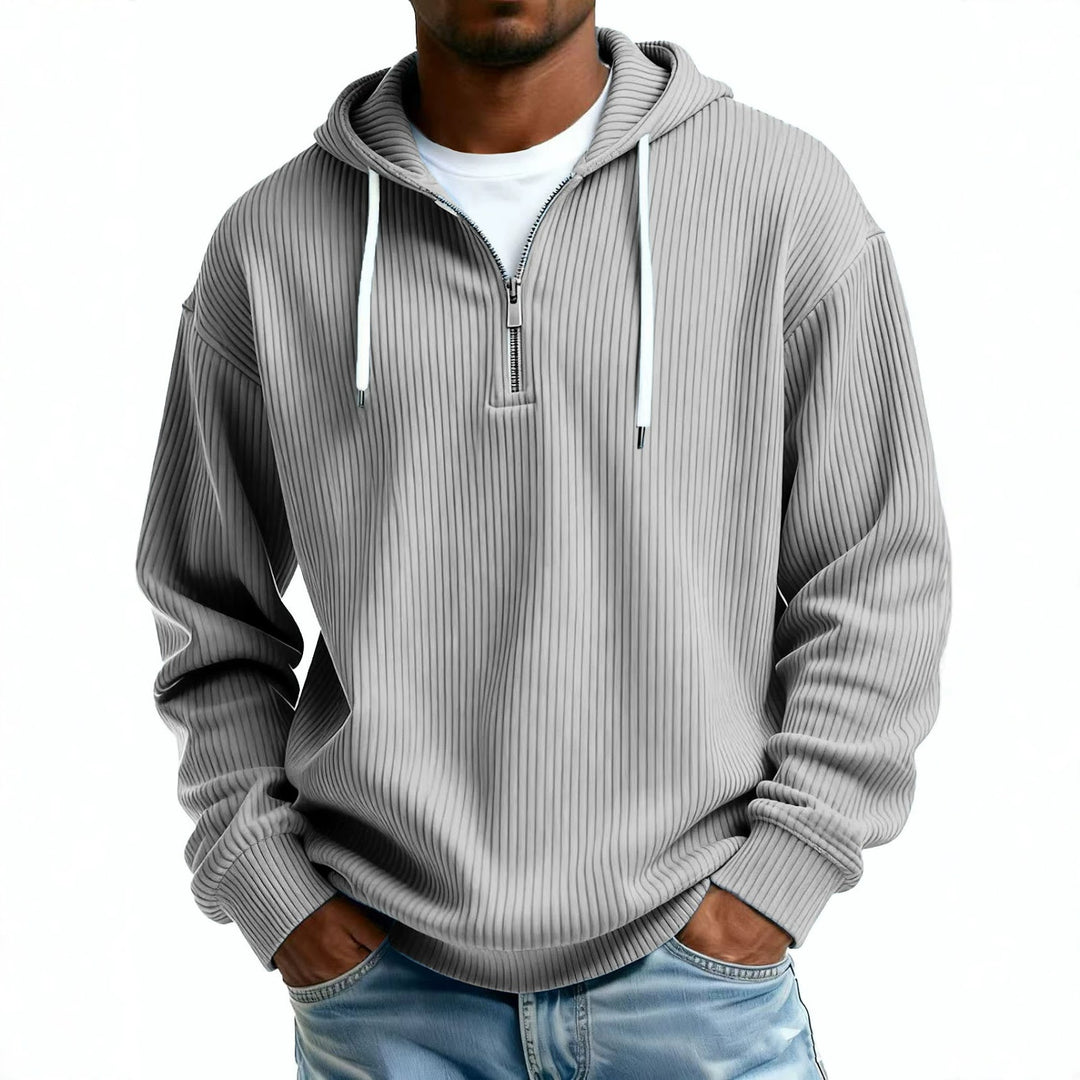Men's hooded sweatshirt with zipper