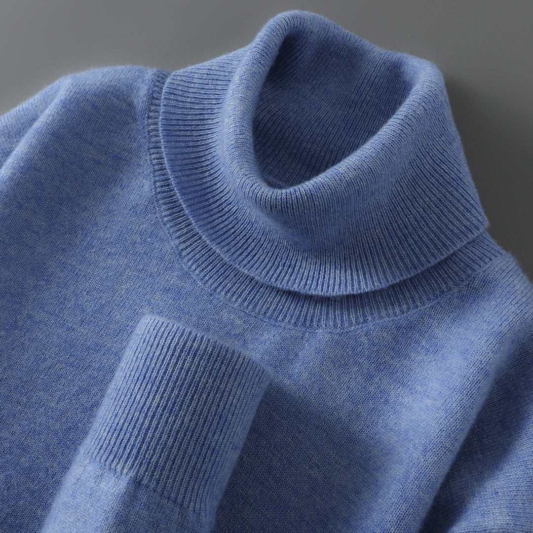 Men's Wool Sweater, 100% Wool, Stand Collar, Business Style
