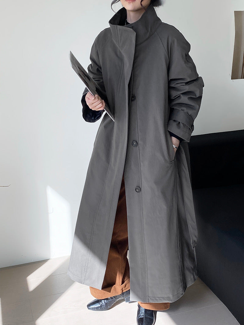Ladies' trench coat with down inner lining