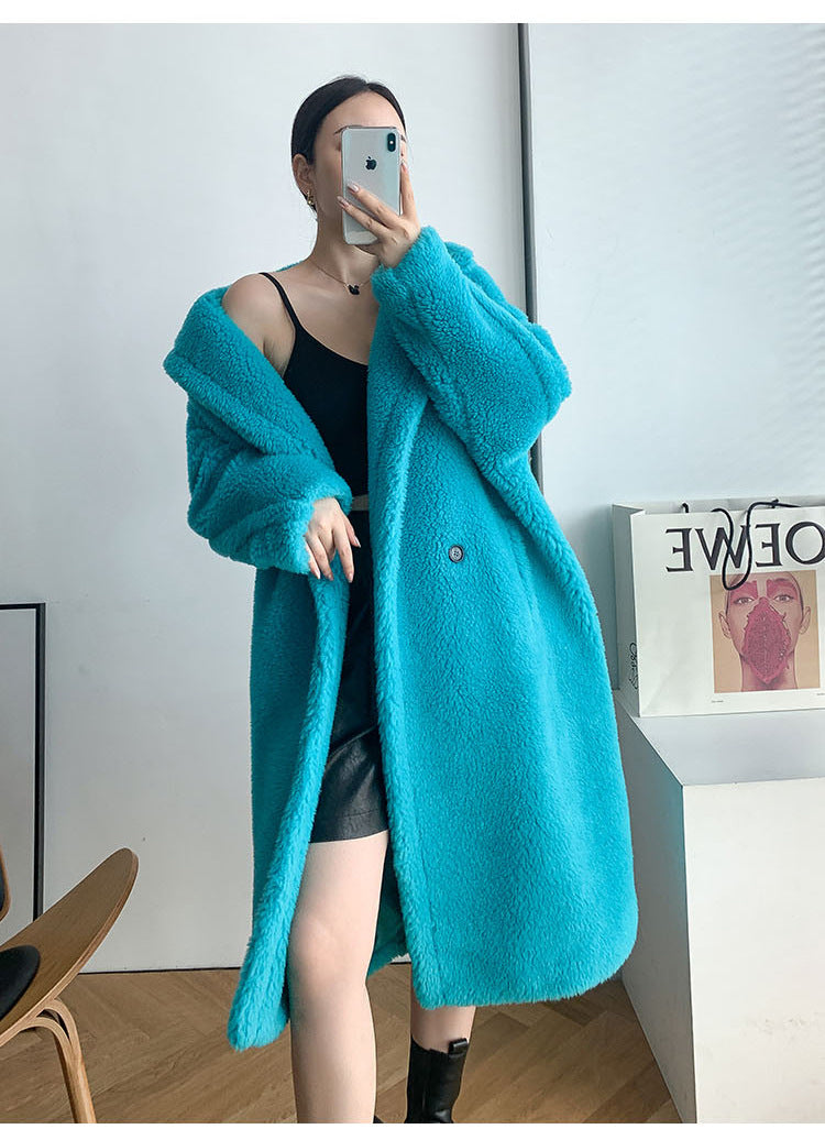 Women's Teddy Coat, long, Winter