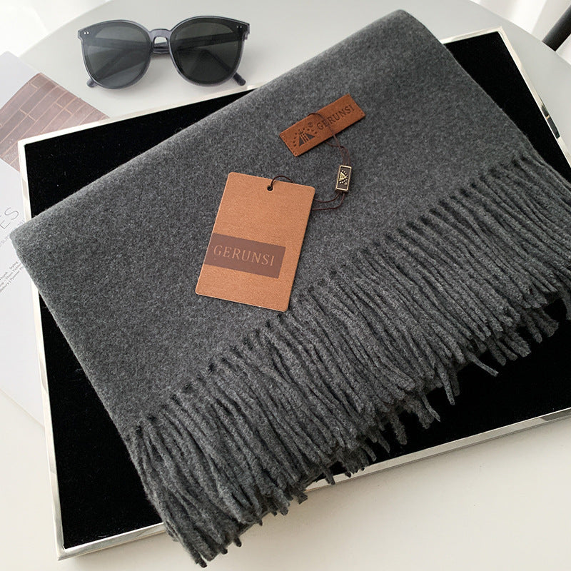 Solid color scarf made of cashmere imitation, 70x200cm