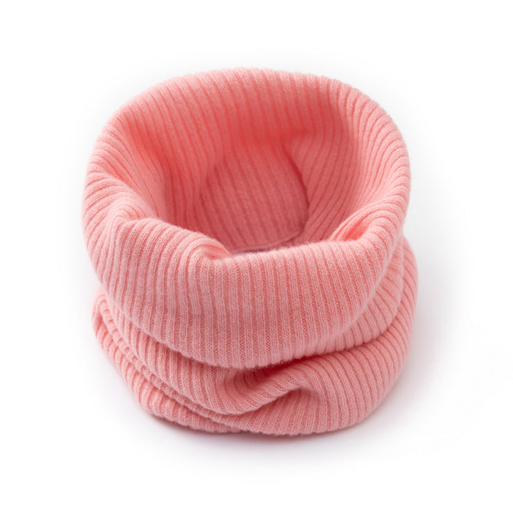 Merino wool tubular scarf, knitted
