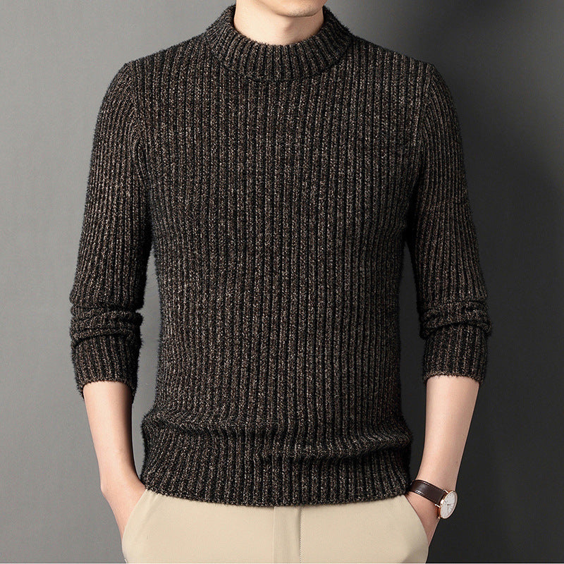 Men's winter sweater, lined, with turtleneck