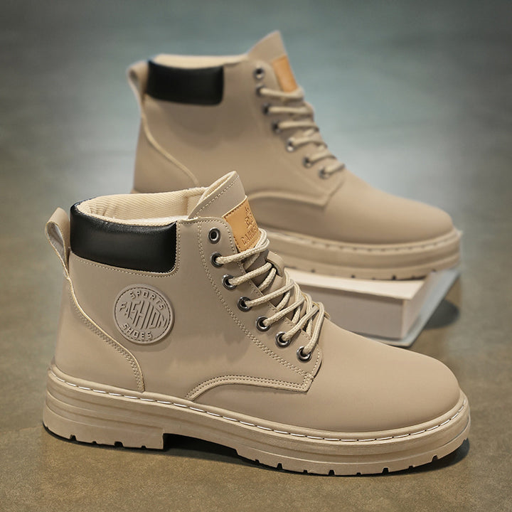 Men's boots, ankle-high, casual design
