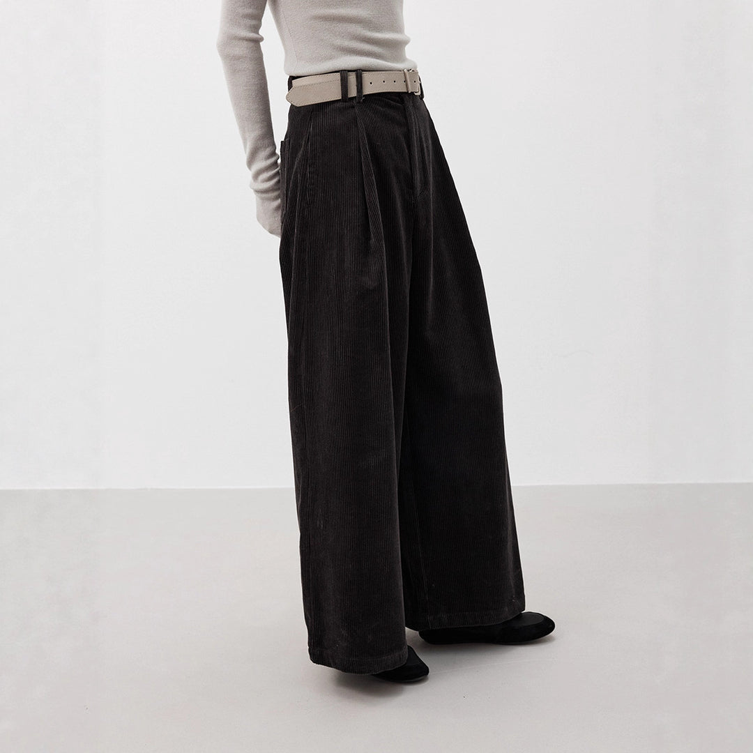 Padded women's corduroy trousers, 03416
