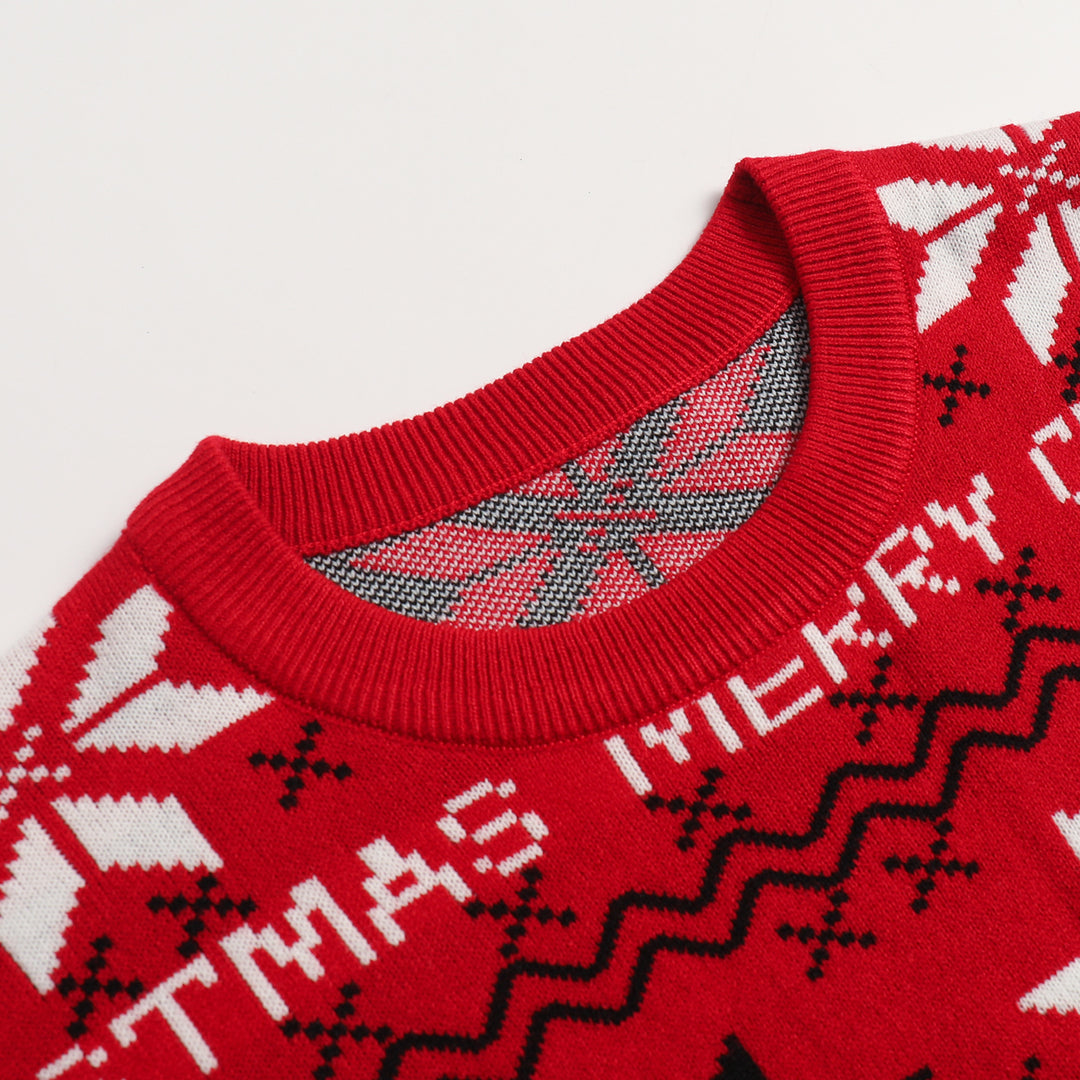Unisex Christmas Sweater with Jacquard Pattern