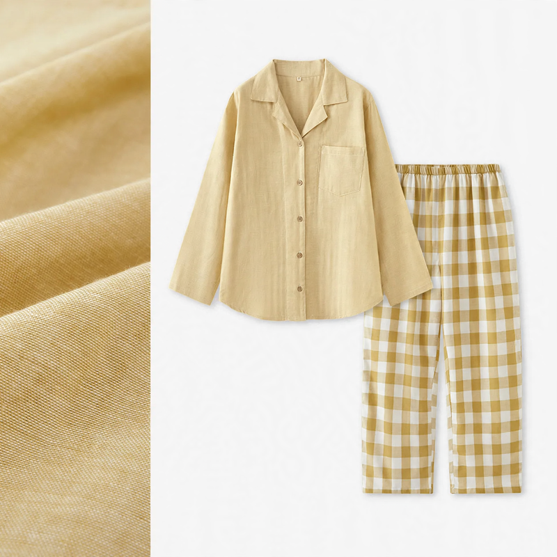 Cotton pajama set for couples