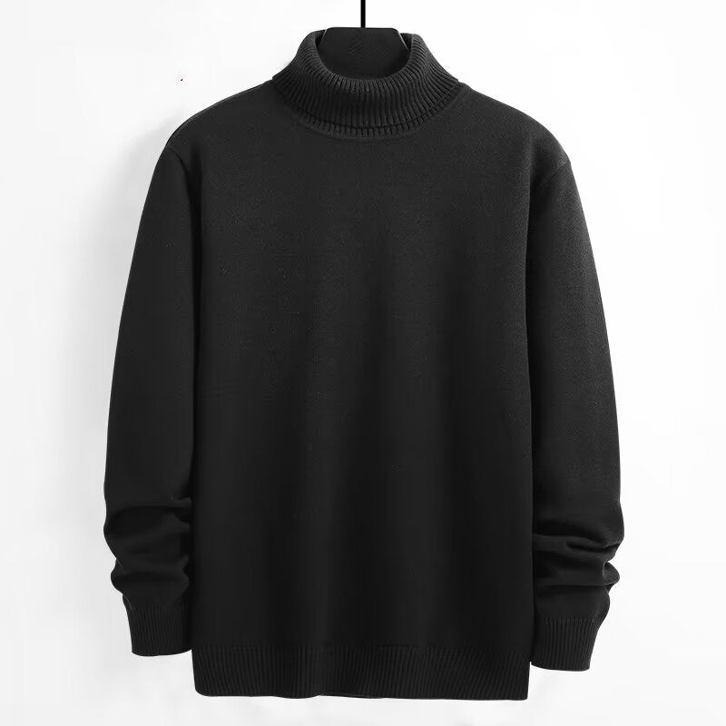 Men's turtleneck sweater, fashionable, versatile to combine