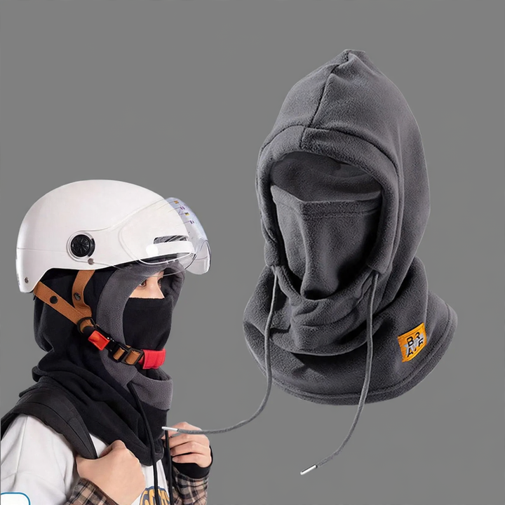 Padded hoodie scarf combination