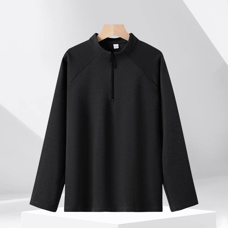 Half-zip sweatshirt with stand-up collar, 320g