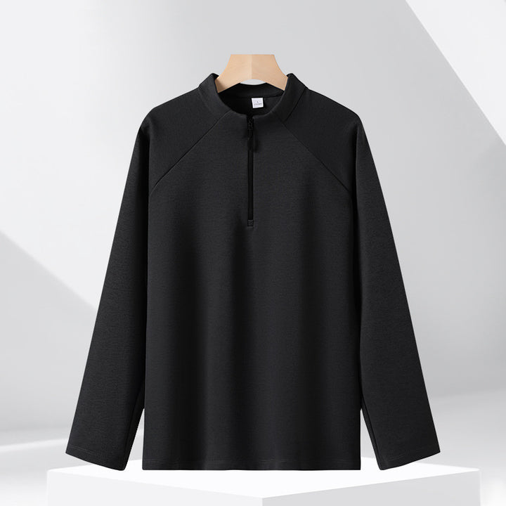 Half-zip sweatshirt with stand-up collar, 320g