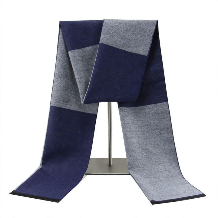 Classic men's winter scarf, checkered