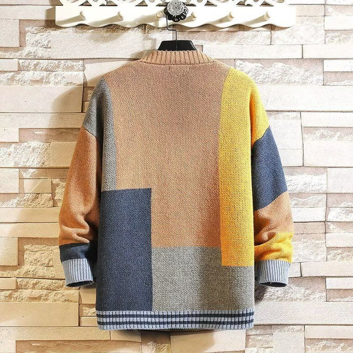 V-neck cardigan for men, loose fit