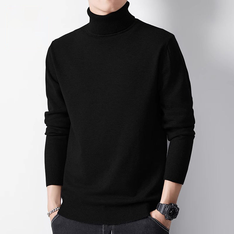 Men's sweater with crew neck and inner lining