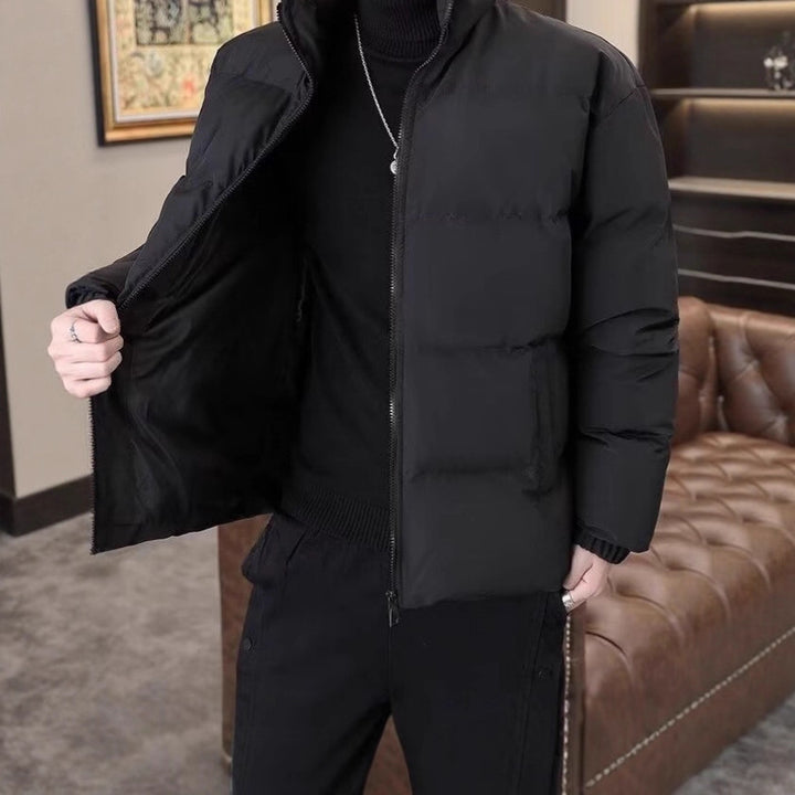 Unisex-Winter jacket, padded, standing collar