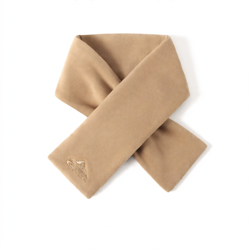 Warmer knit loop scarf for outdoor activities