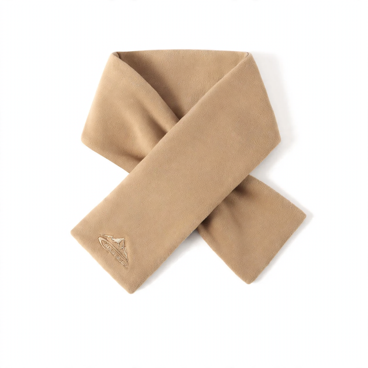 Warmer knit loop scarf for outdoor activities