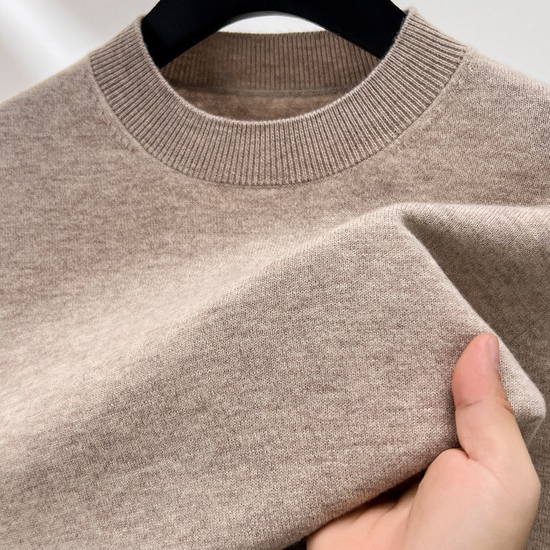 Men's Wool Sweater, 100% Wool, Stand-up Collar, Thick