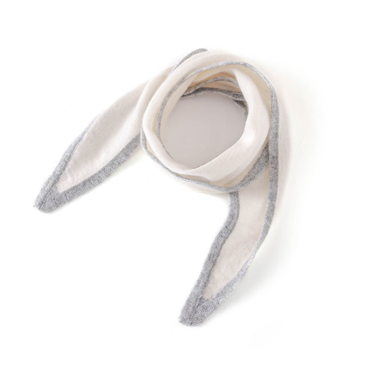Triangle scarf made of cashmere-wool blend