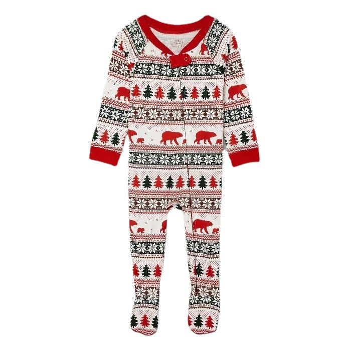 Family Pajama Set, Christmas Motif, Long Sleeve