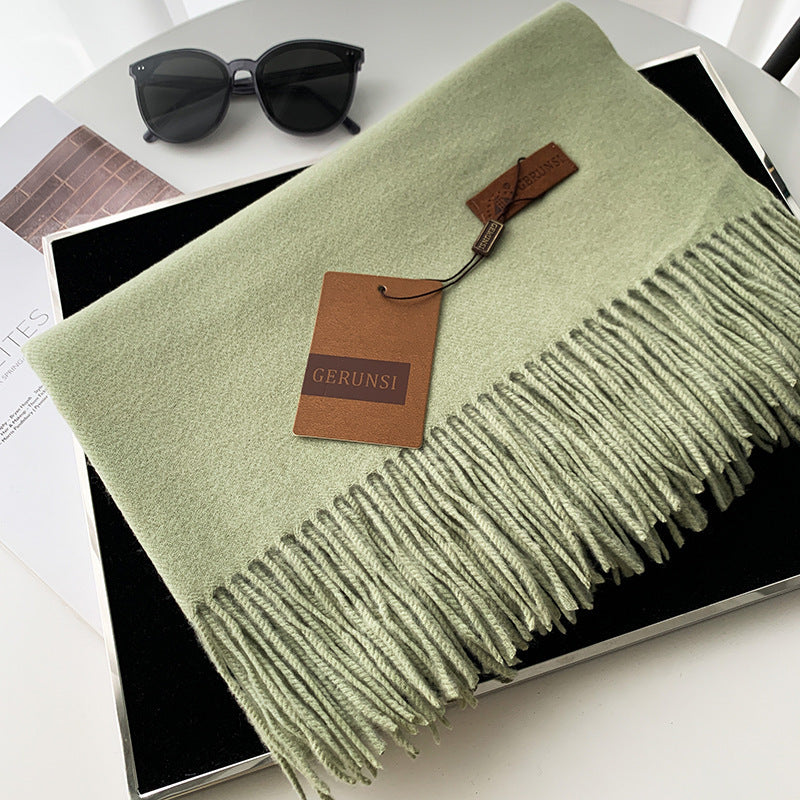 Solid color scarf made of cashmere imitation, 70x200cm