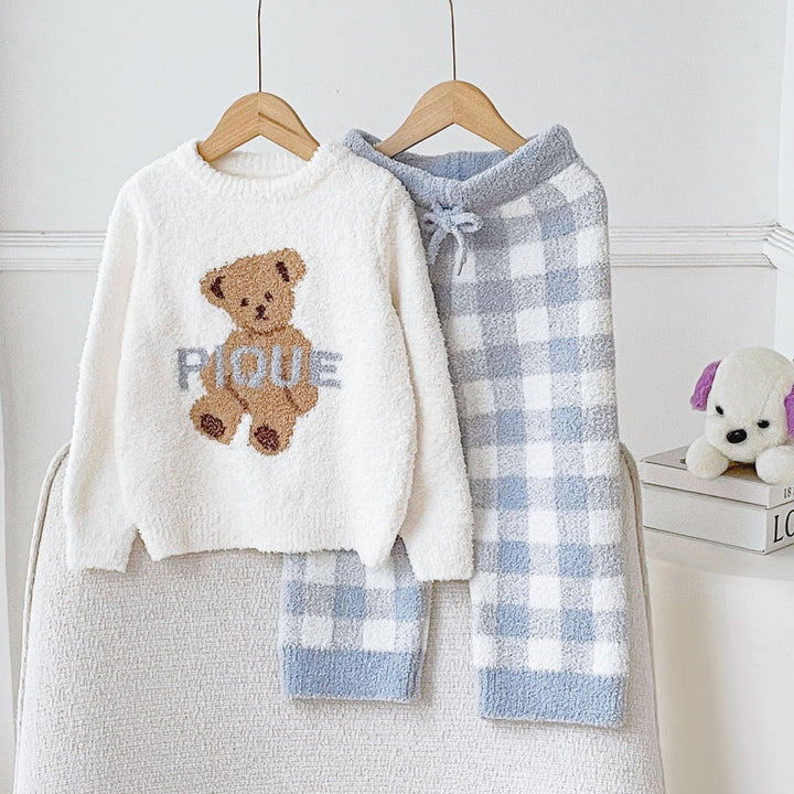 Family Pajama Set, festive bear design
