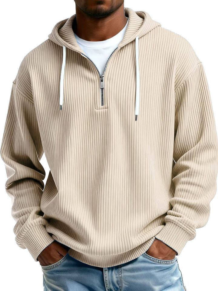 Men's hooded sweatshirt with zipper