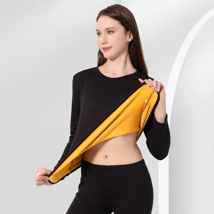 Padded thermal underwear set for women and men